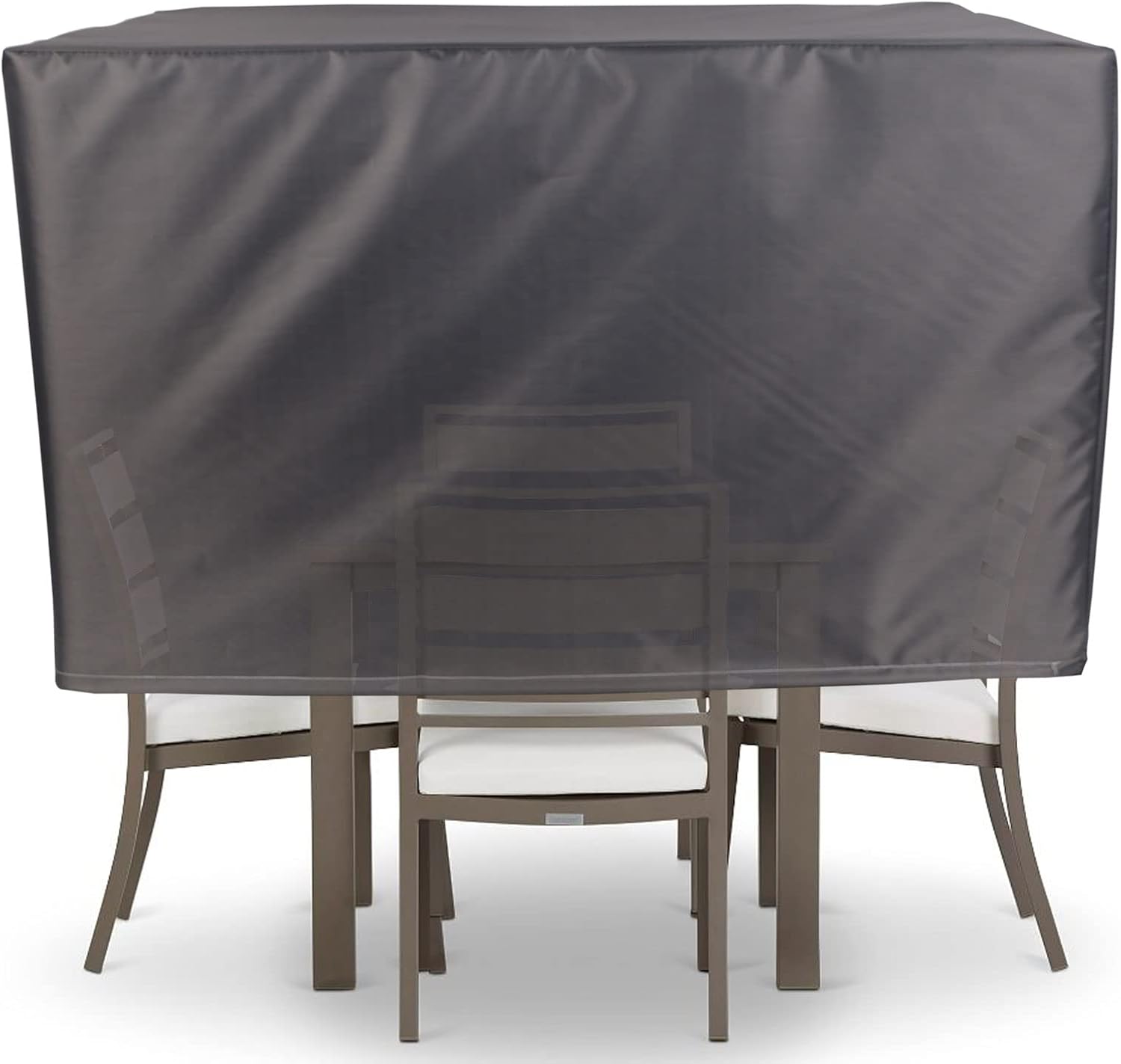 YSUEFIJO Garden Furniture Covers Waterproof Outdoor 118x118x39in Garden Table Cover Patio Furniture Cover Rectangle Square for Sofa Dining Table and Chairs 420d Oxford Fabric Dark Grey