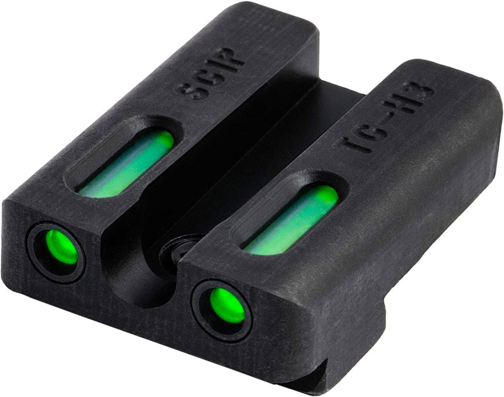 Truglo TFX PRO Handgun Sight, Glowing Shock Proof Tritium and Fiber Optic Night Sight for Handguns, Compact, Durable, and Snag Free Sight