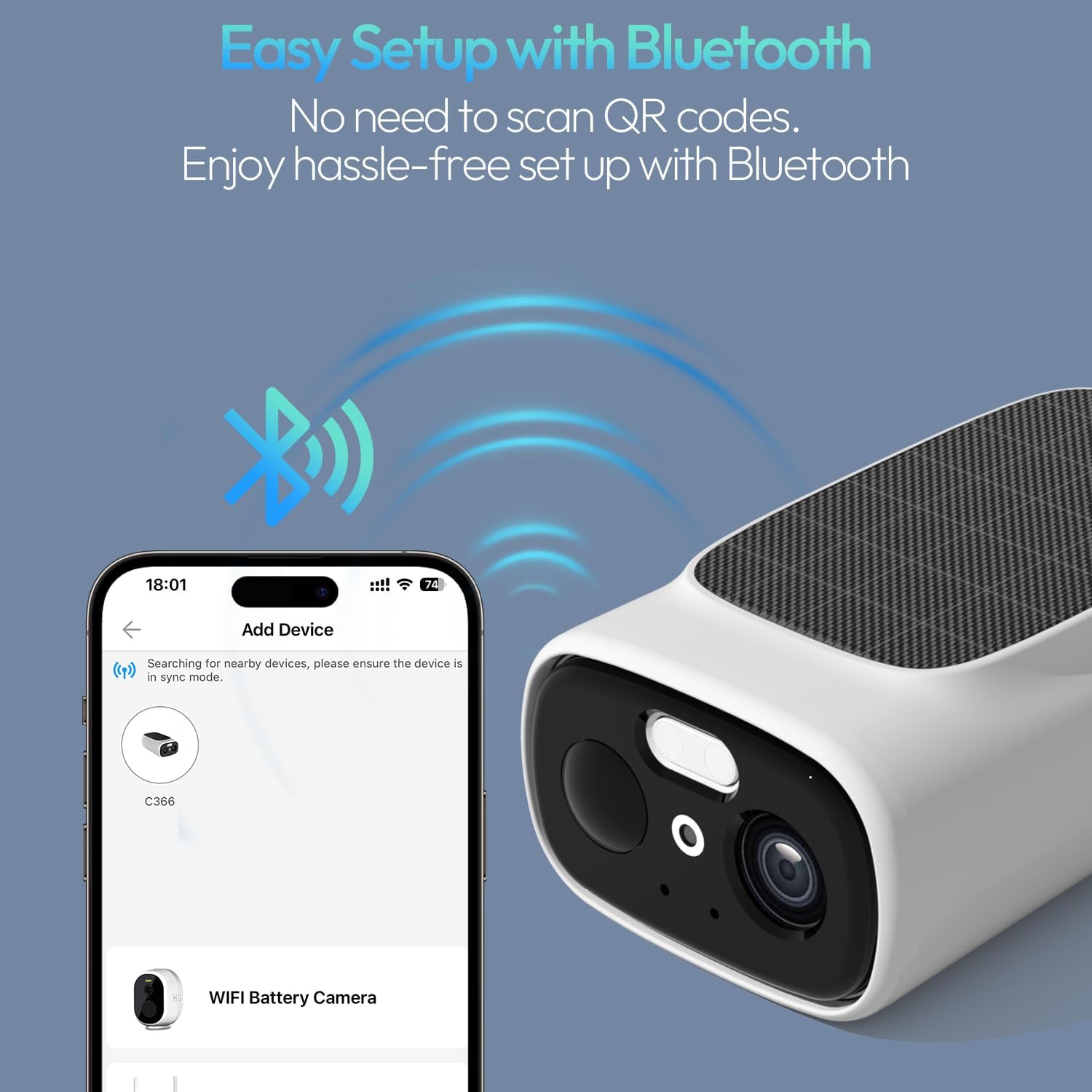 4pcs 2.4G/5G WiFi Cameras for Home Security with Embedded Solar Panel,2.5K Solar Security Cameras Wireless Outdoor with Color Night Vision,2-Way Talk,Siren,IP66, Cloud/SD, AI Detection,W/Alexa