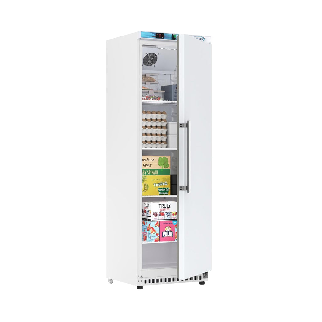 KoolMore 12 Cu. ft. Commercial Reach in Refrigerator with Solid Door, ETL Listed in White
