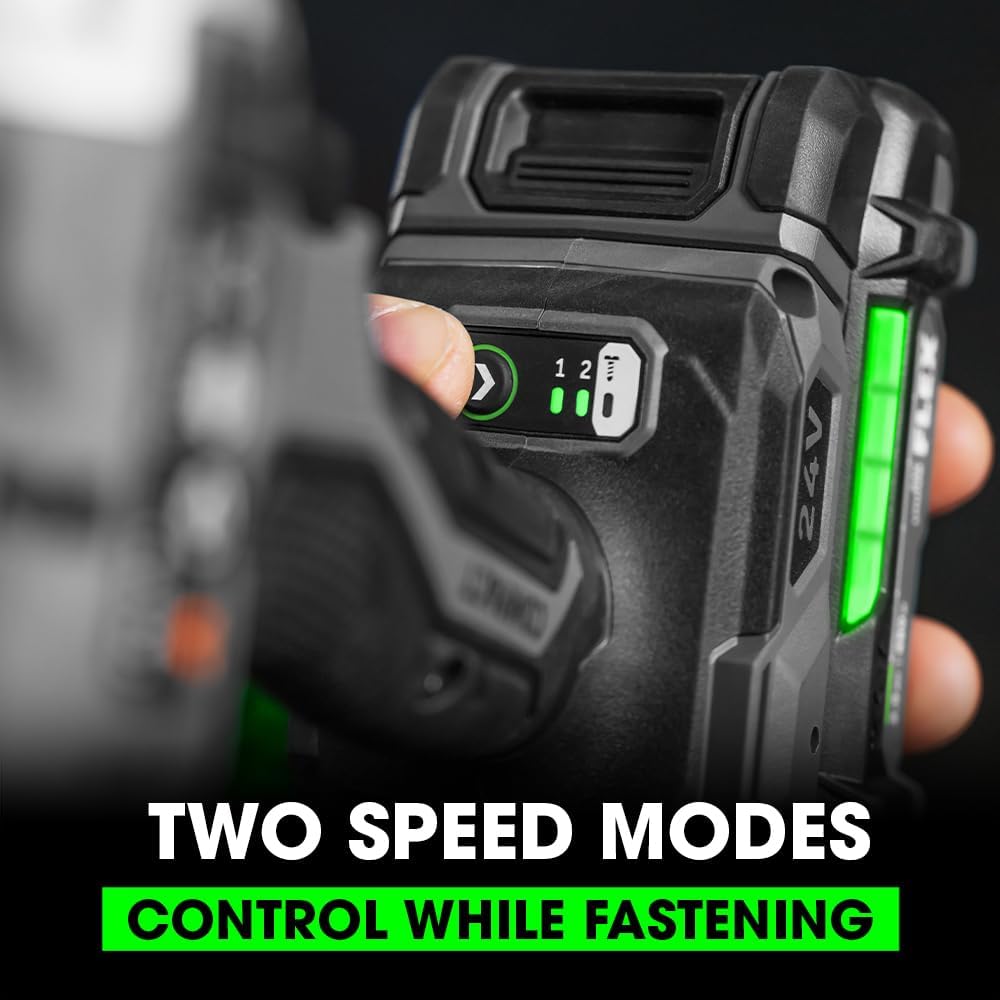 FLEX 24V Brushless Cordless 1/4-Inch Hex Compact Impact Driver Self-Tapping Screw Mode Kit with 2.5Ah Lithium Battery and 160W Fast Charger - FX1331-1A
