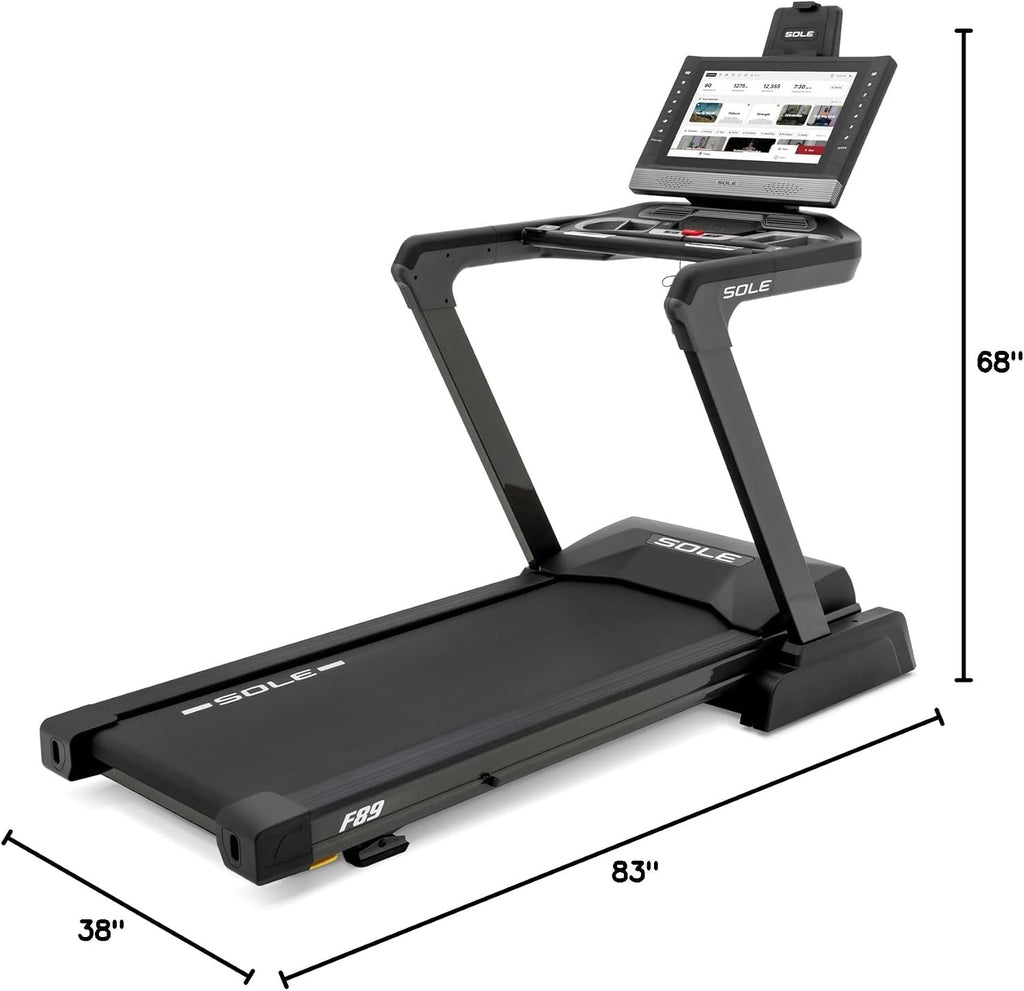 SOLE Fitness F63, F65, F80, F85, TT8 Treadmill With Incline, Bluetooth, Foldable Option - For Home, Work From Home Fitness, Running and Walking