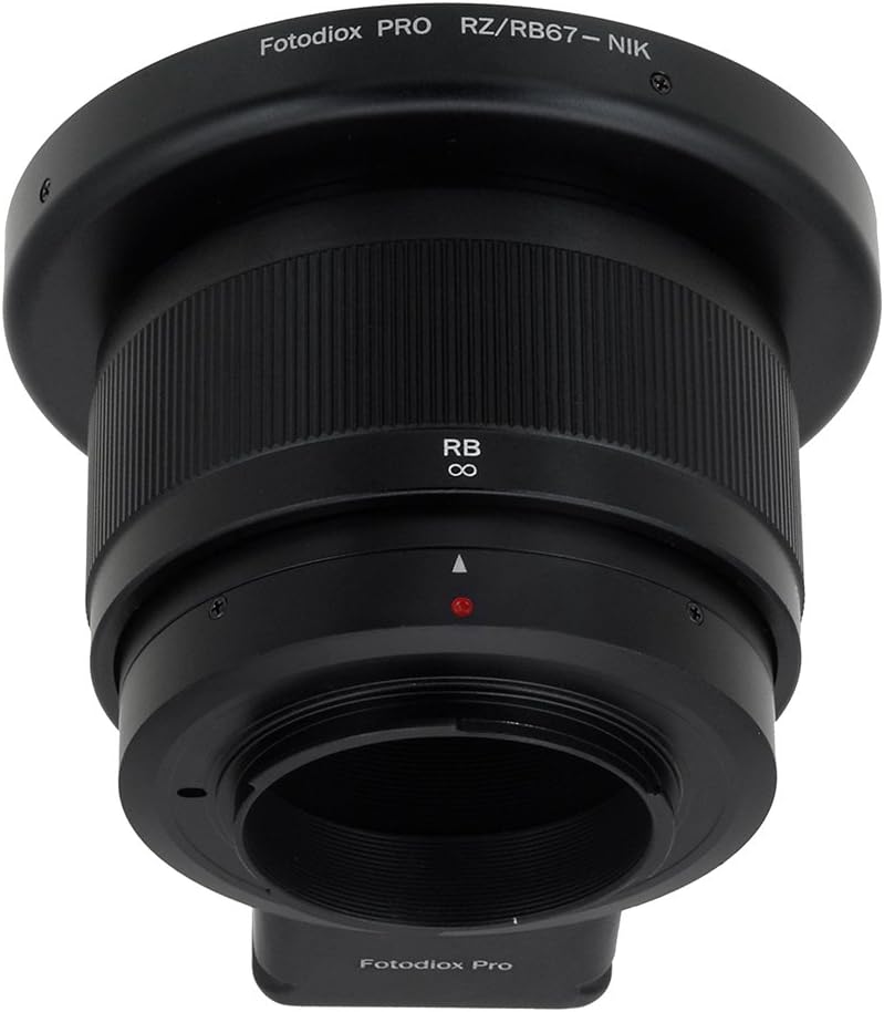 Fotodiox Pro Lens Mount Adapter Compatible Mamiya RB67 and RZ67 Lenses to Nikon F-Mount Cameras