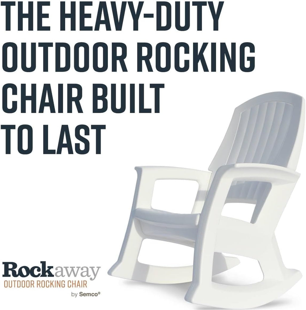 Semco Rockaway Heavy Duty All-Weather Outdoor Rocking Chair Plastics - Sand Tan