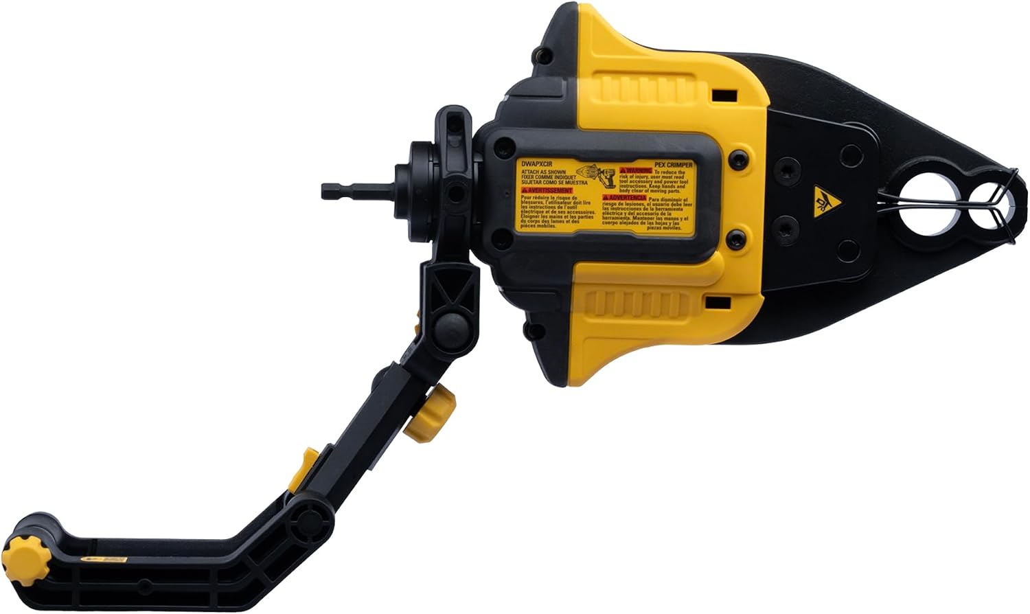 DEWALT IMPACT CONNECT PEX Crimp Ring Attachment for Impact Driver, Plumbing Tool (DWAPXCIR)