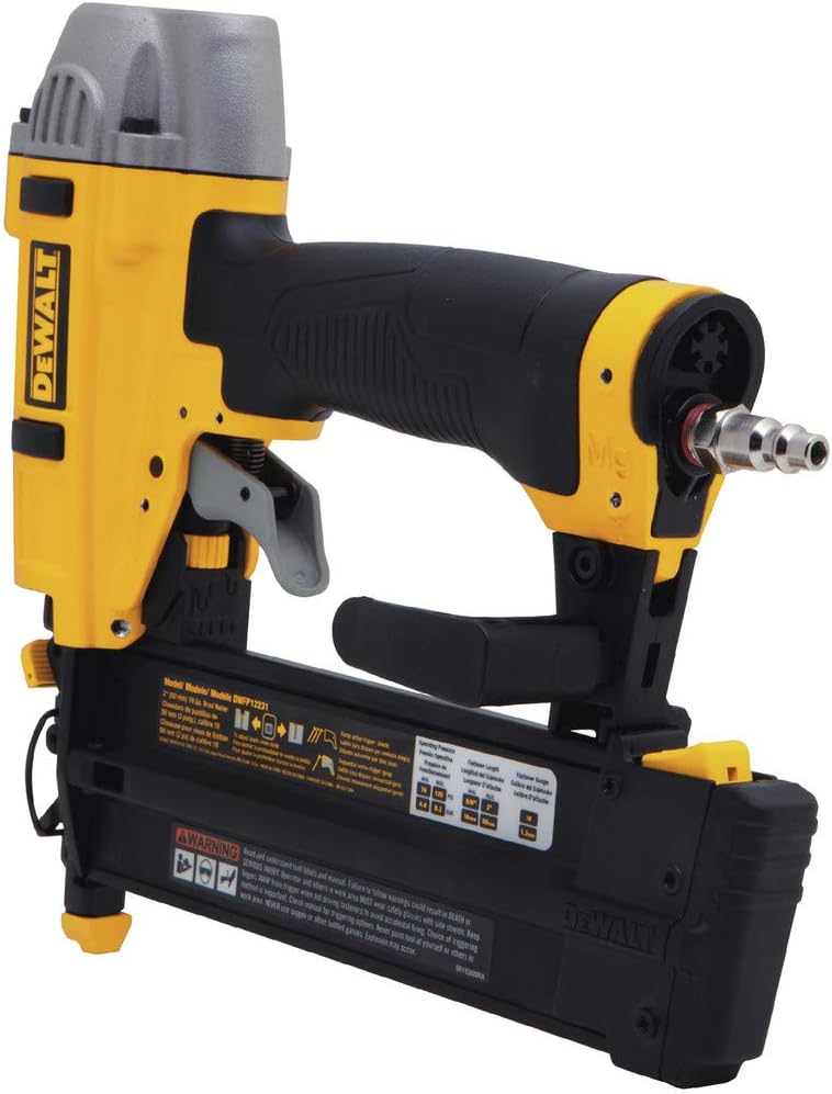 DEWALT Brad Nailer Kit, 18GA, 5/8-Inch to 2-Inch, Pneumatic (DWFP12231)