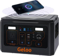 Geloo 500W Portable Solar Generator with 110V/500W AC Outlet, 135000mAh Capacity, 499Wh, Black