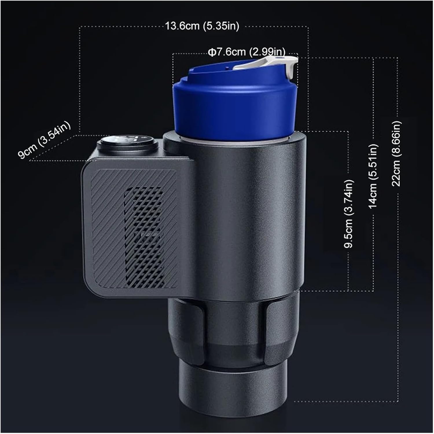 Car Cooling Cup Fit for Smart 2 in 1 Car Heating Cooling Cup Coffee Miik Drinks Electric Beverage Warmer Cooler Holder Travel Car Refrigerator(Heater)
