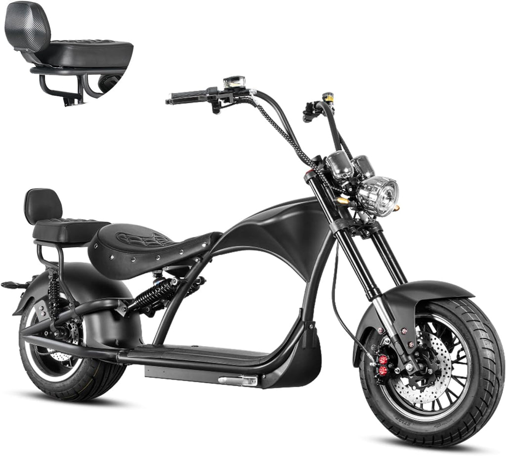 eAhora M1P 2000W Electric Motorcycle for Adults,37MPH 60V 30Ah Large Battery 40 Miles Range,Dual Hydraulic Brakes Full Suspension,Street Legal Electric Motorcycle for Commuting