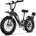 Cybervelo 1500W Motor Peak Electric Bike for Adults and Teenagers, 48V 20AH Removable Battery Step Thru EBike, 30+MPH, 80 Miles Max Range, 20' Fat Tire Adult Electric Bicycles for 7 Speed