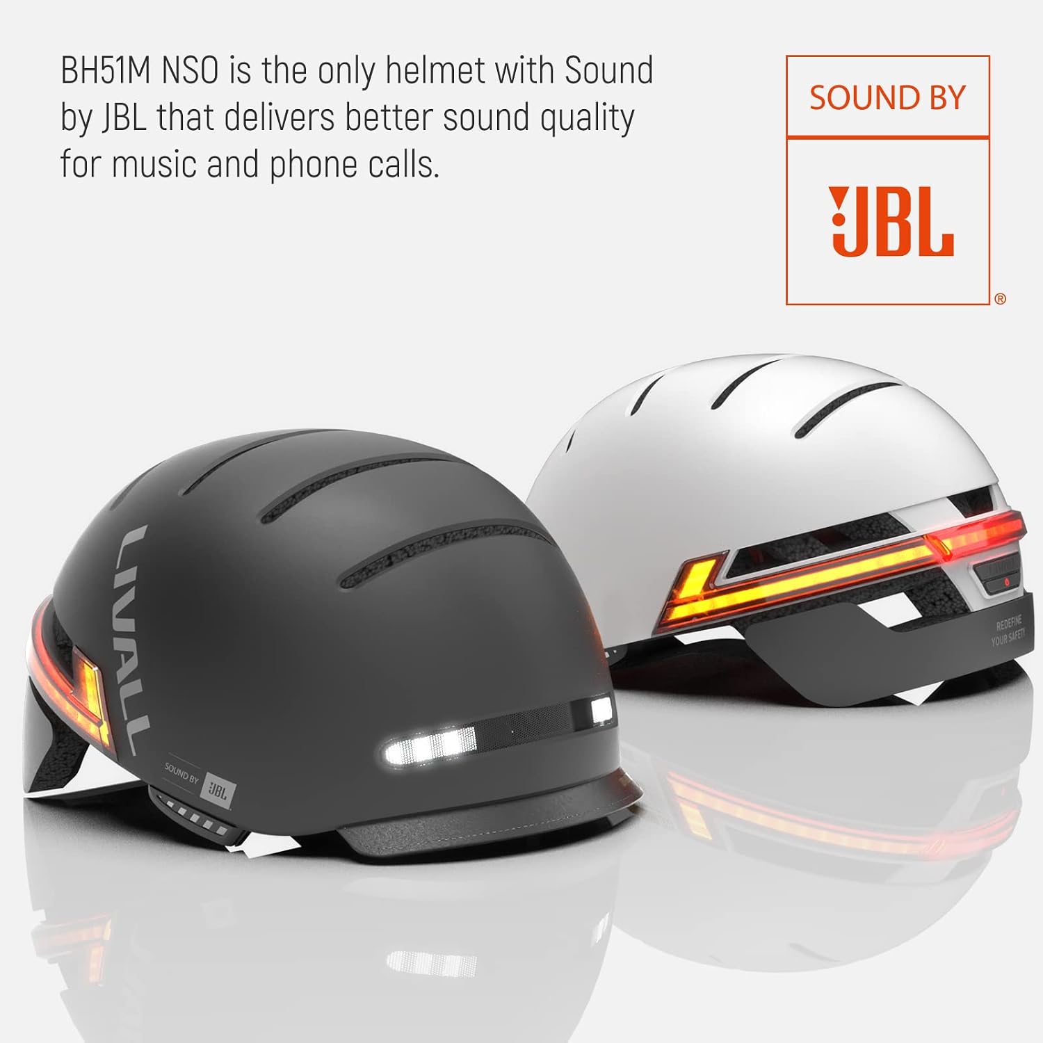 LIVALL BH51M NSO Smart Bluetooth Bike Helmet with Speakers & Built-in Microphone, CE CPSC Certified, Bicycle Helmet with Smart Turn Signals, Fall Detection, Bike Helmet with Visor for Adults Men Women
