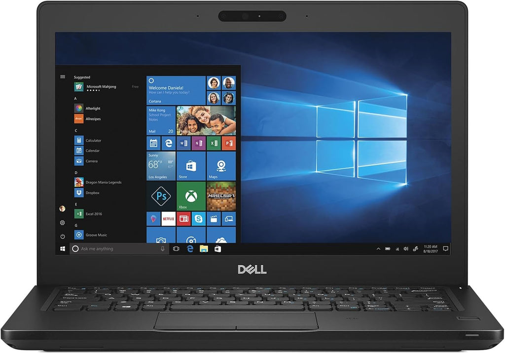 Dell Latitude 5290 12.3' HD, Core i5-8350U 1.7GHz, 8GB RAM, 256GB Solid State Drive, Windows 11 Pro 64Bit, CAM (Renewed)