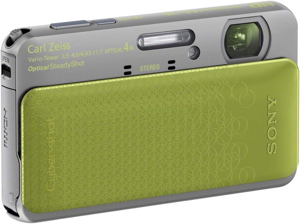 Sony Cyber-shot DSC-TX20 16.2 MP Exmor R CMOS Digital Camera with 4x Optical Zoom and 3.0-inch LCD (Green) (2012 Model)