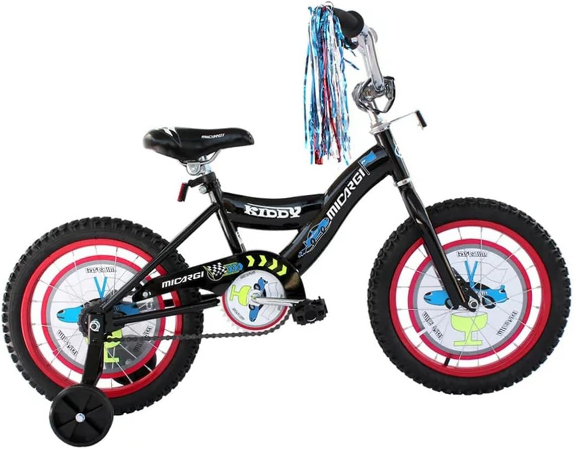 MICARGI Dragon/Ellie/Kiddy BMX Kids Bike 3-12 Age Boys Girls 16 20 inch with Kickstand Kids'Cruiser Bike with Coaster Brake Bell and Training Wheels Multiple Colors