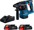 Bosch GBH18V-22K24 18V Brushless SDS-plus® Bulldog™ ¾ In. Rotary Hammer Kit with (2) CORE18V® 4 Ah Advanced Power Batteries