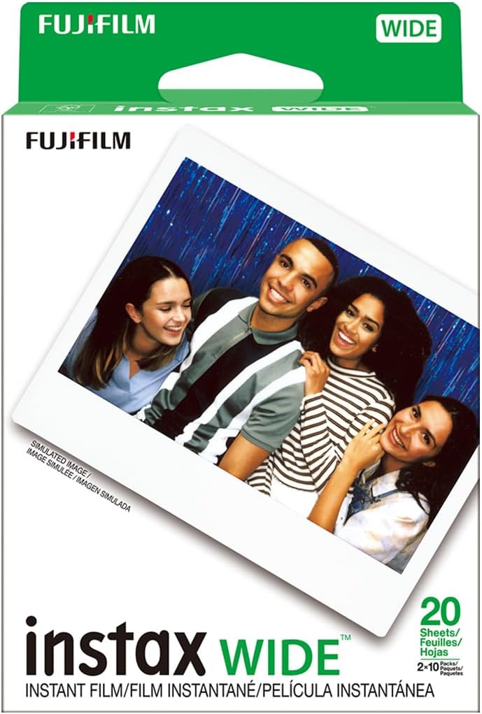 Fujifilm Instax Wide Instant Films for Fuji Instax Wide 210 200 100 300, Pack of 5