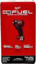 Milwaukee FUEL 2854-20 3/8 Brushless Cordless Impact Wrench Volt (Bare Tool Only), Red