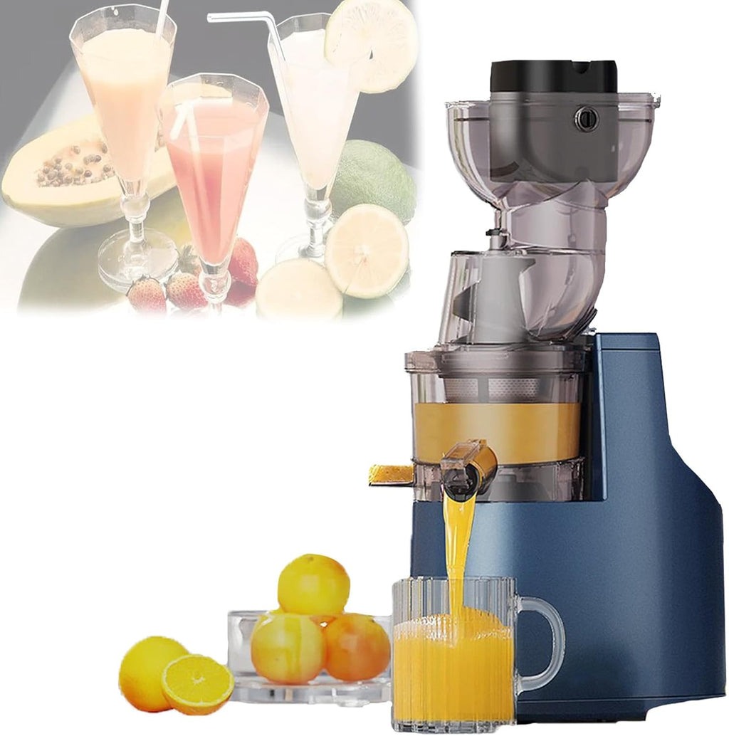 150w Centrifugal Juicer Large,Cold Press Juicer With 3.54 Inch Feed Chute,Plug-In Design,360° Self Feeding Professional Masticating Juicer,For Whole Fruit,Easy To Clean