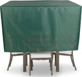 YSUEFIJO Garden Furniture Covers Waterproof Rectangular 100x100x31in Patio Furniture Cover Green 420D Oxford Fabric Rip Proof Heavy Duty Durable with Storage Bag Easy to Clean