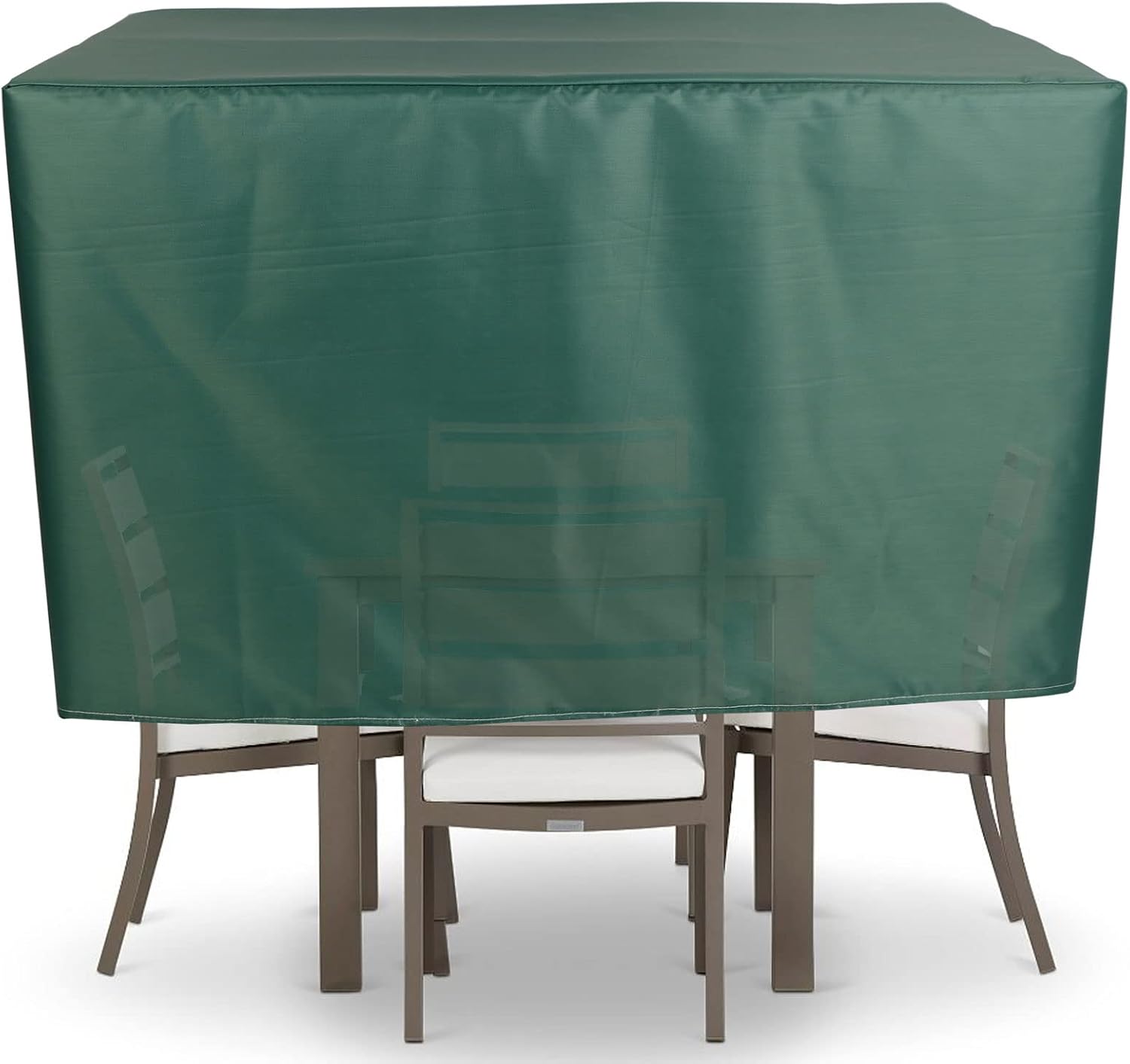 YSUEFIJO Garden Furniture Covers Waterproof Rectangular 100x100x31in Patio Furniture Cover Green 420D Oxford Fabric Rip Proof Heavy Duty Durable with Storage Bag Easy to Clean