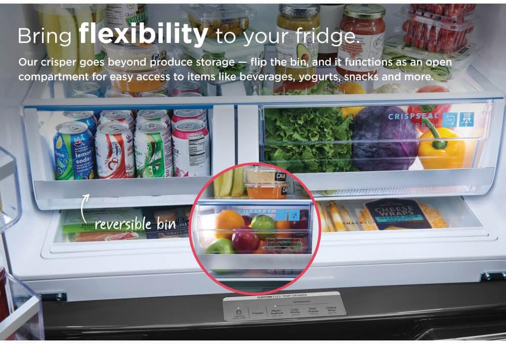 Frigidaire Gallery 21.5 cu. ft. 4-Door French Door Refrigerator in Stainless Steel, Counter-Depth GRMC2273CF