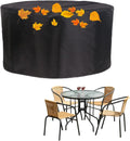 Patio Furniture Covers 106' D x 30' H, 420D Outdoor Garden Table Set Cover, Durable and Waterproof Outdoor Oxford Cloth Cover, Round All Weather Protection Covers (270x75cm)