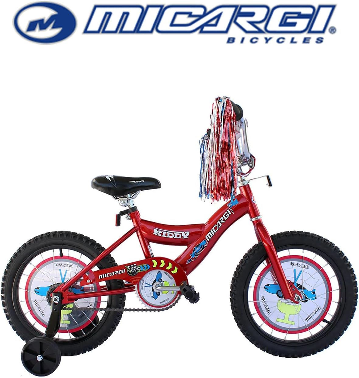 MICARGI Dragon/Ellie/Kiddy BMX Kids Bike 3-12 Age Boys Girls 16 20 inch with Kickstand Kids'Cruiser Bike with Coaster Brake Bell and Training Wheels Multiple Colors
