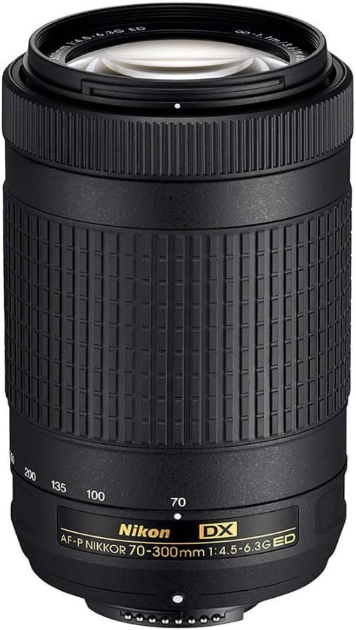 Nikon D3500 DSLR Camera with AF-P 18-55mm and 70-300mm Zoom Lenses with Total of 64GB Card (2 X 32) and Accessory Bundle
