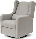 DaVinci Carter's Arlo Glider Recliner Nursery Chair - Water & Stain Resistant Glider Rocking Chair for Nursery - GREENGUARD Gold, FSC & Certi-PUR US Certified - Cozy Swivel Rocker Recliner - Grey