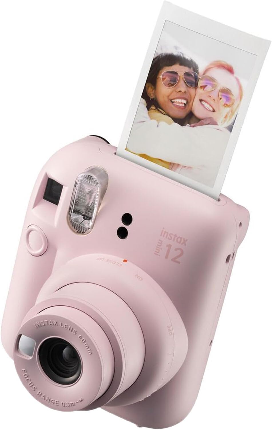 FUJIFILM INSTAX MINI 12 Film Camera Blossom Pink Bundle with Instant Film 60 Photo Sheets with Camera Case and Accessories Ideal Gift for Kids, Teenage Girl & Adults
