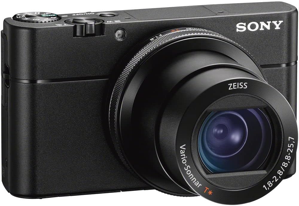 Sony Cybershot DSC-RX100 VA Premium Compact Digital Camera (DSC-RX100M5A/B) + Case + 64GB Card + Card Reader + Flex Tripod + Cleaning Kit and More