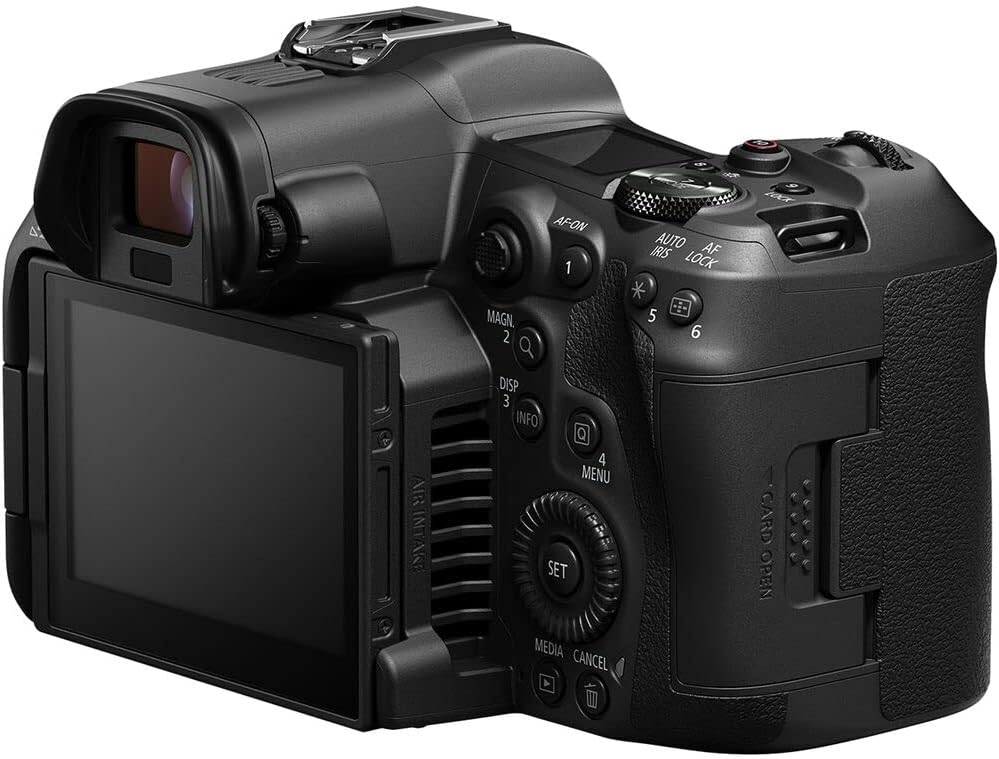 Canon EOS R5 C Mirrorless Cinema Camera 45MP Full Frame 8K RAW Video Dual Pixel AF Hybrid Photography Filmmaking Camera (5077C002) + Canon RF 75-300mm Lens + Adapter EF-EOS R + LP-E6P Battery + More