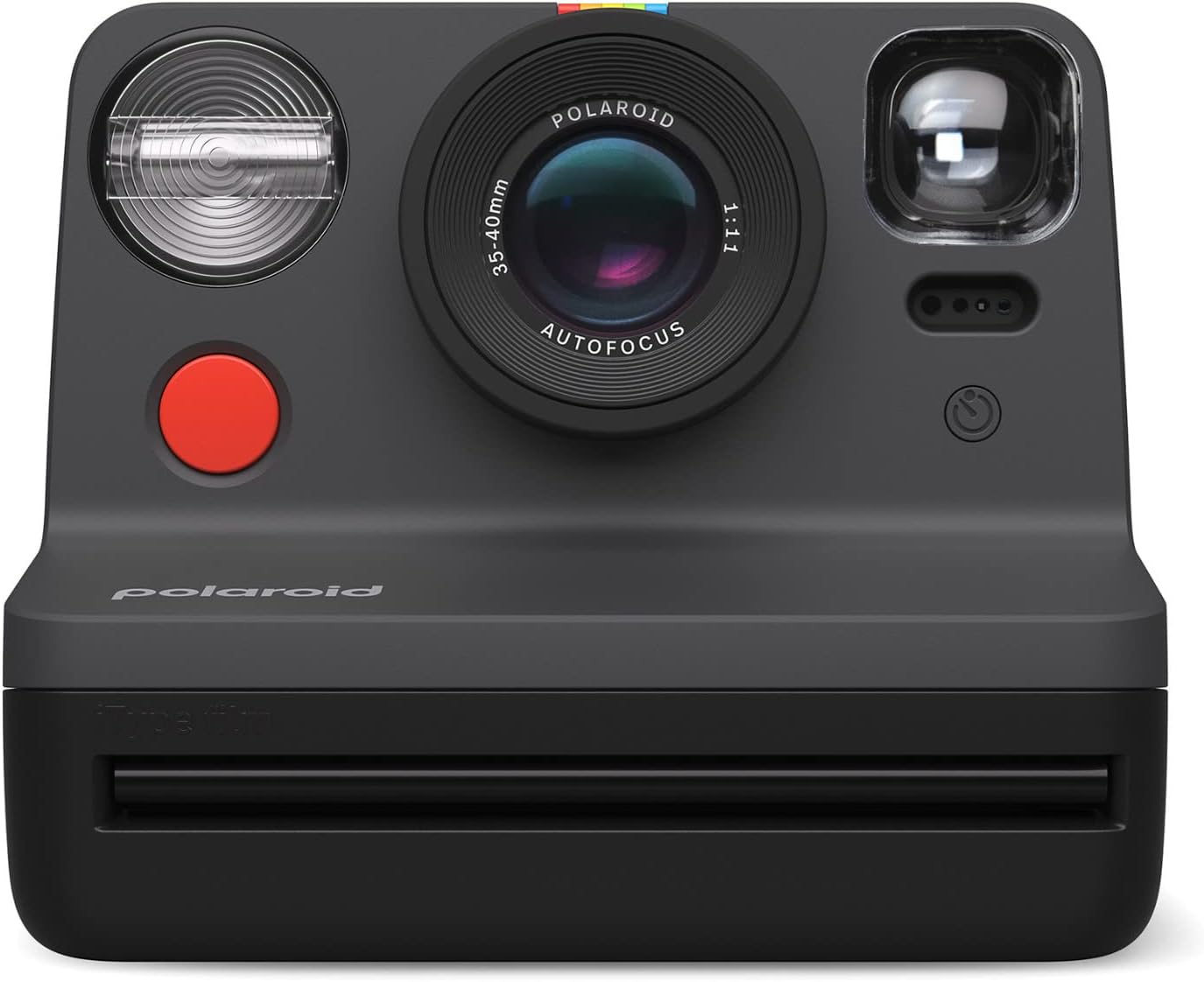 Polaroid Now 2nd Generation I-Type Instant Film Camera (Black), Shoot and Print Bundle with Magnetic/Hanging Photo Frames and Black & White Film Instant Film (8 Exposures) (3 Items)