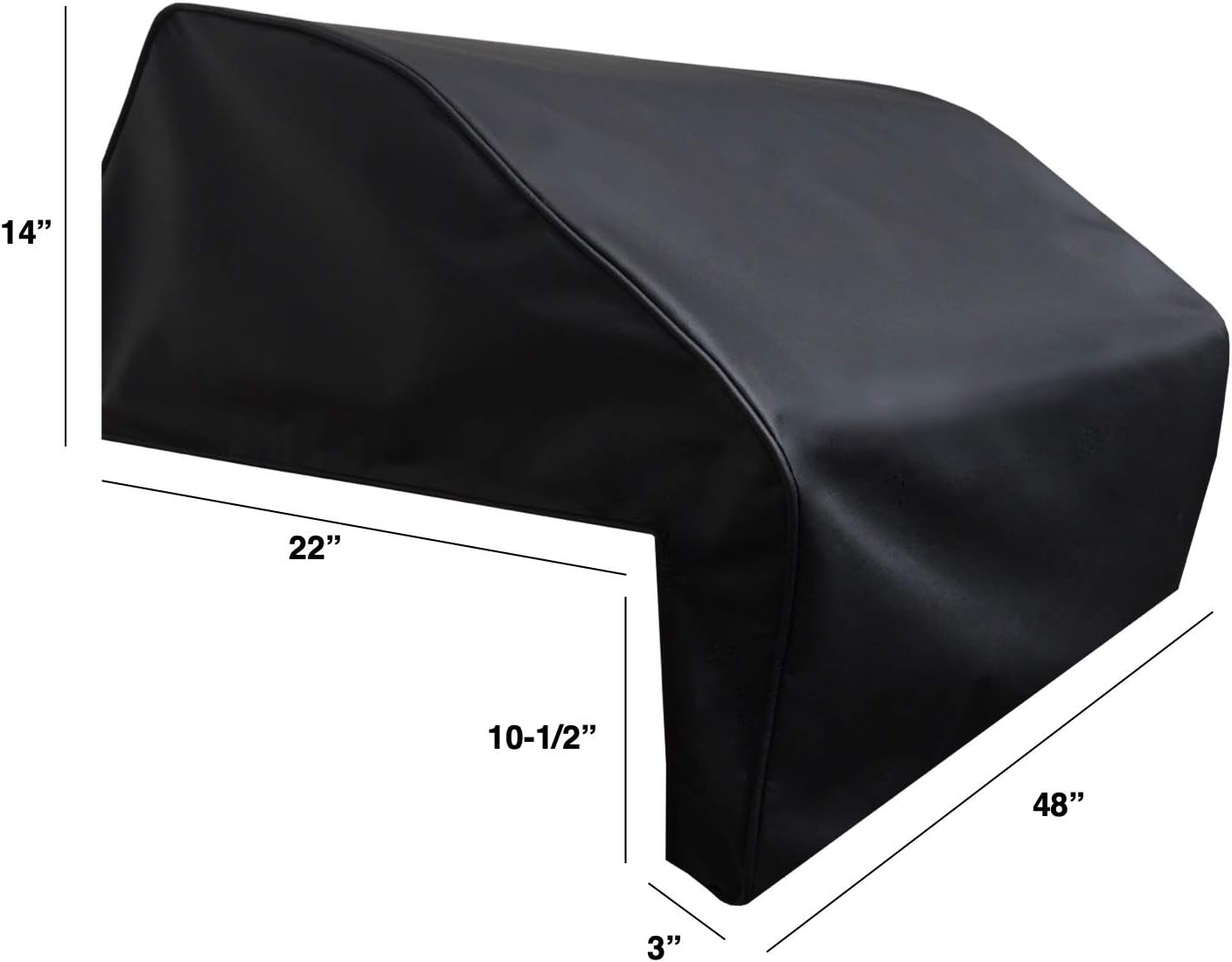 Windproof Covers 48 inch Heavy Duty Premium Vinyl Grill Cover to fit DCS Series 7 Traditional Built-in Grill