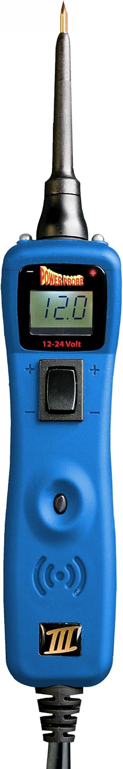 Power Probe III w/Case & Accessories - (PP319FTC) [Car Automotive Diagnostic Test Tool, Digital Volt Meter, AC/DC Current Resistance, Circuit Tester] (Blue - Limited Edition)