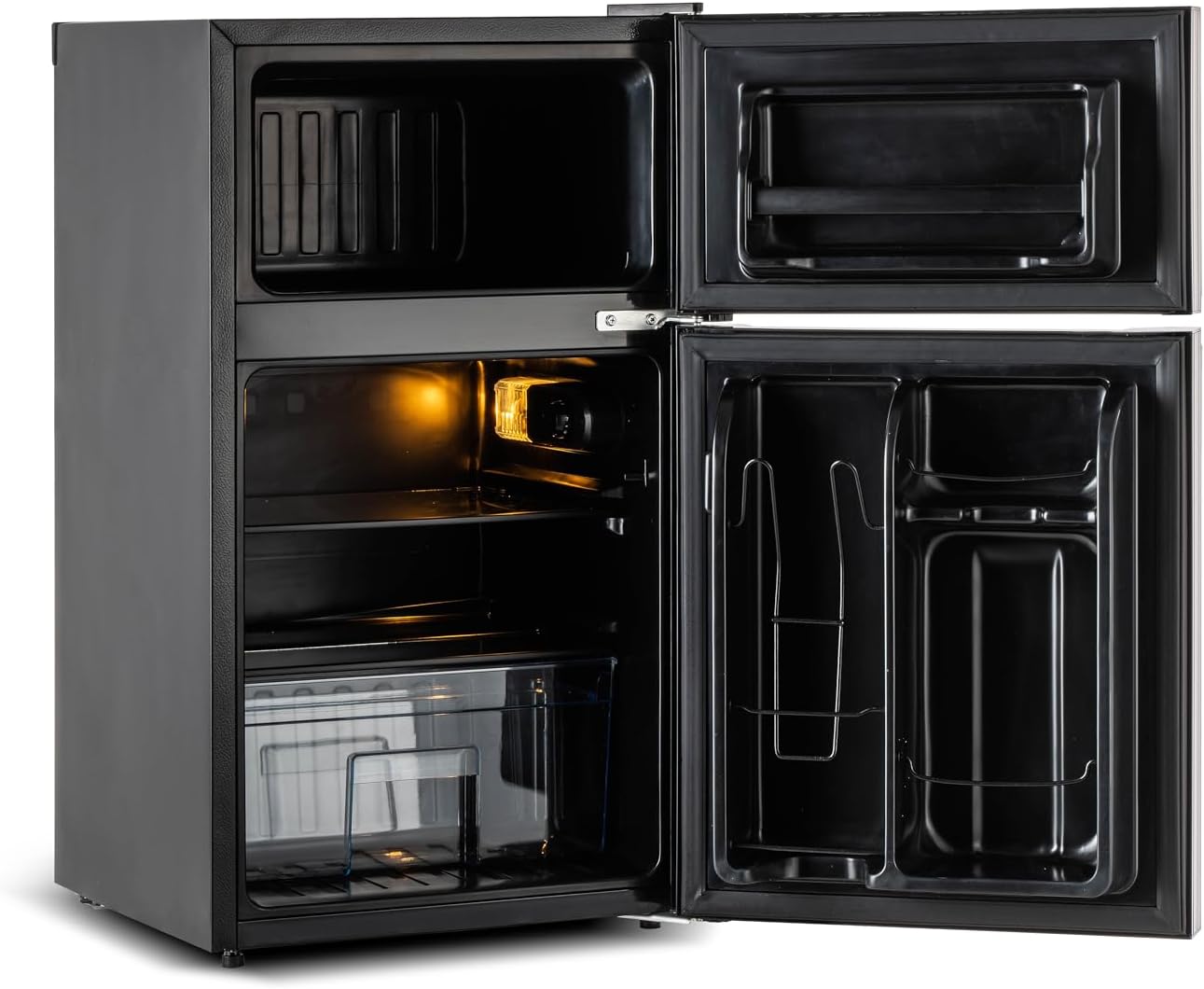 Frigidaire, 3 Cu. Ft. Refrigerator, Glass Two Door, Black