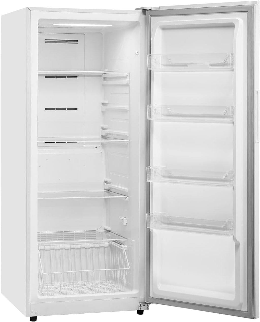VEVOR Convertible Freezer/Refrigerator, 17 Cu.Ft Frost Free Upright Freezer with Temp Control Panel, Door Open too Long Alarm, Adjustable Shelves and LED, Standing Fridge for Kitchen, Office, Garage