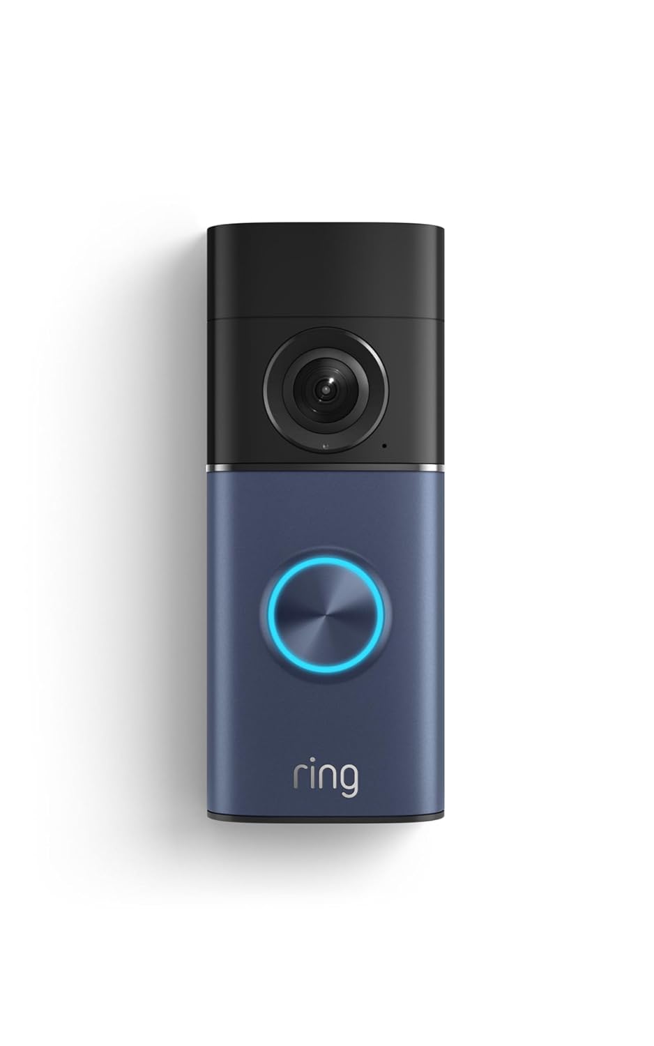 Ring Wired Doorbell Plus (newest model), Home or business security, Retinal 2K with wide-angle video, 4x Enhanced Zoom, and Low-Light Sight, Polished Night Navy