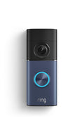 Ring Wired Doorbell Plus (newest model), Home or business security, Retinal 2K with wide-angle video, 4x Enhanced Zoom, and Low-Light Sight, Polished Night Navy