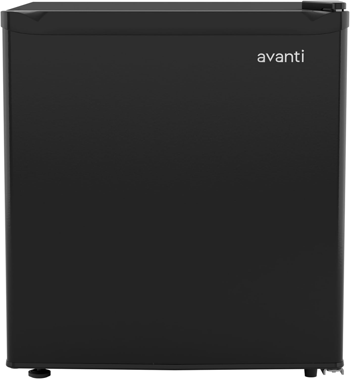 Avanti Mini Fridge 1.6 Cu. Ft. Compact Refrigerator for Dorm, Office & Bedroom, Chiller Compartment, Glass Shelf, Reversible Door, ENERGY STAR, Black