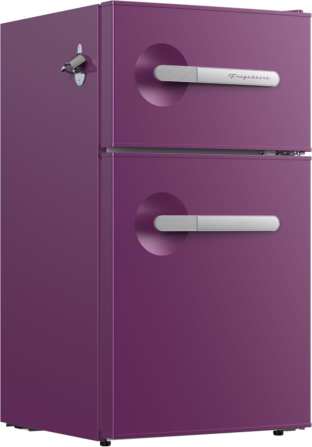 Frigidaire, 3.1 Cu. Ft. 2 Door Retro Series Compact Refrigerator, Built-In Side Bottle Opener, Purple