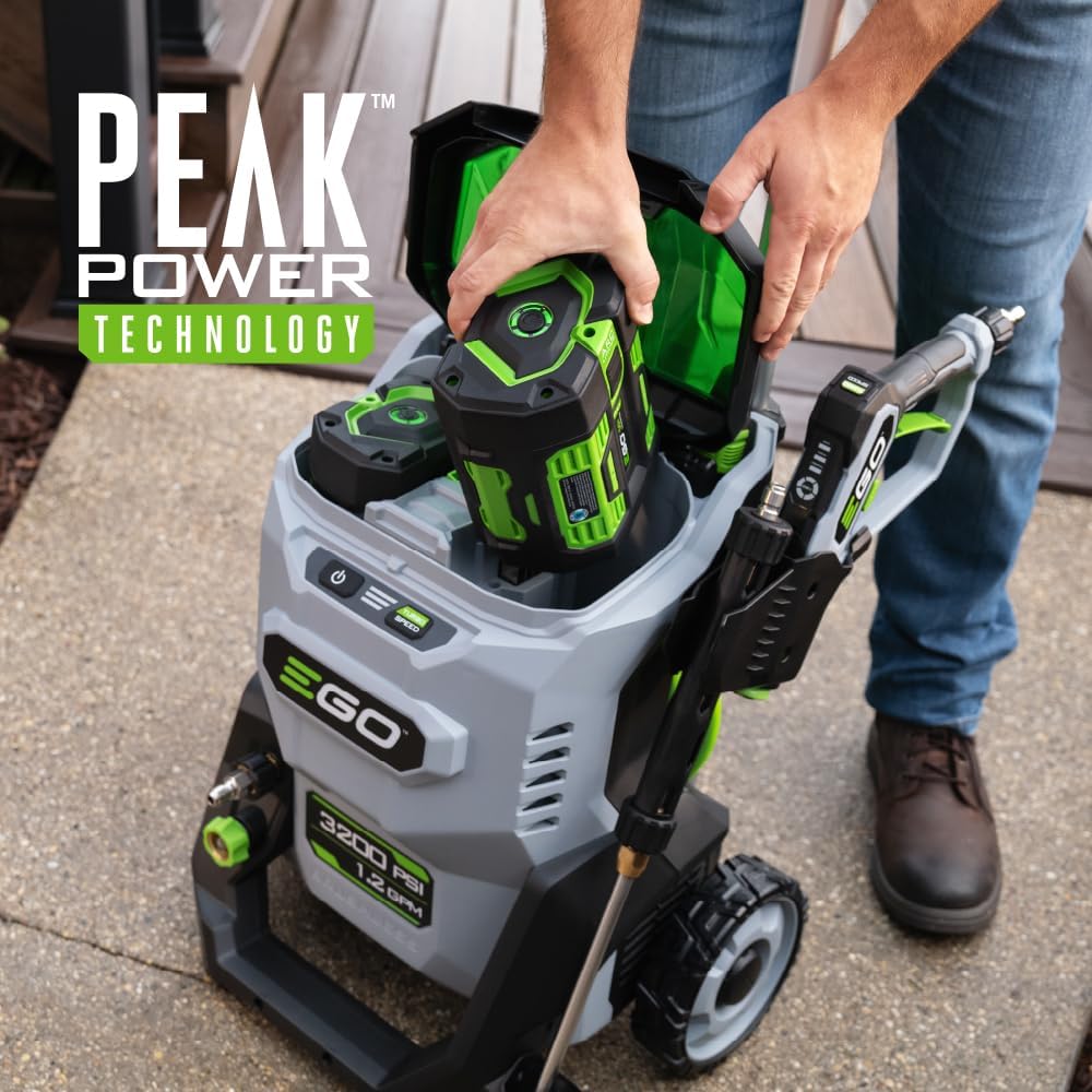 EGO Power+ Electric Pressure Washer, 3200 PSI Power Washer, Battery and Charger Not Included - HPW3200