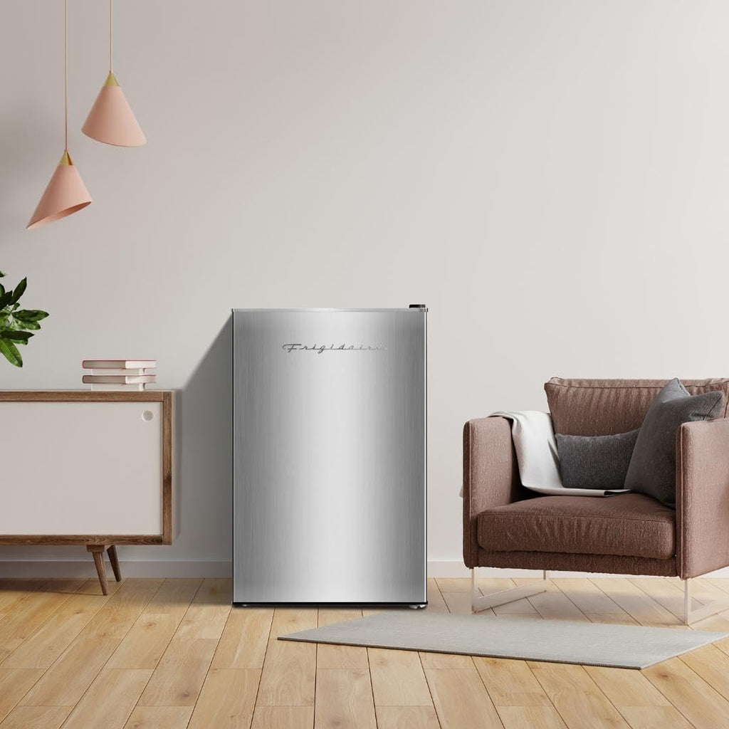Frigidaire EFR323 3.2 cu ft Compact Fridge, Mini Refrigerator, Stainless Steel, Platinum Series