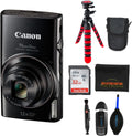 Canon PowerShot ELPH 360 HS 20.2 MP Digital Camera w/Sunshine Photo Pro Bundle (Renewed)