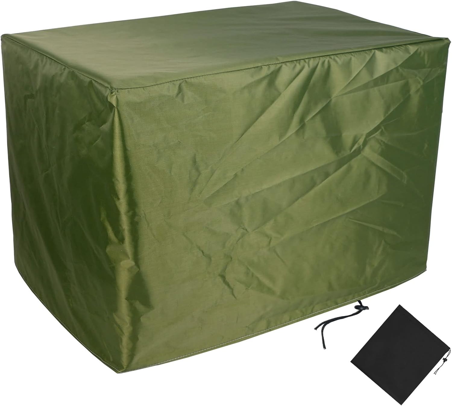 YSUEFIJO Patio Furniture Cover Rectangle 98x98x35in Garden Furniture Covers Waterproof Square Anti-UV Heavy Duty Durable 420D Oxford Fabric with Storage Bag Grass Green