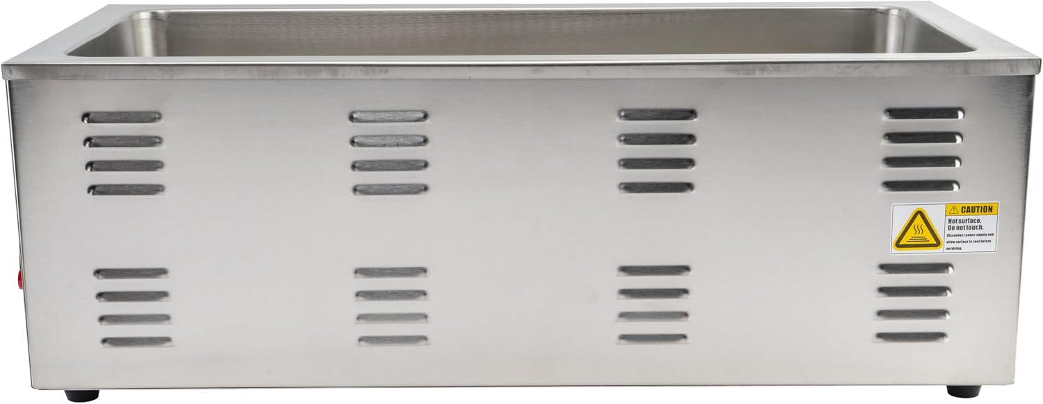 Winco Electric Portable Food Pan Warmer, 1500 W, 120V, 4/3 Size