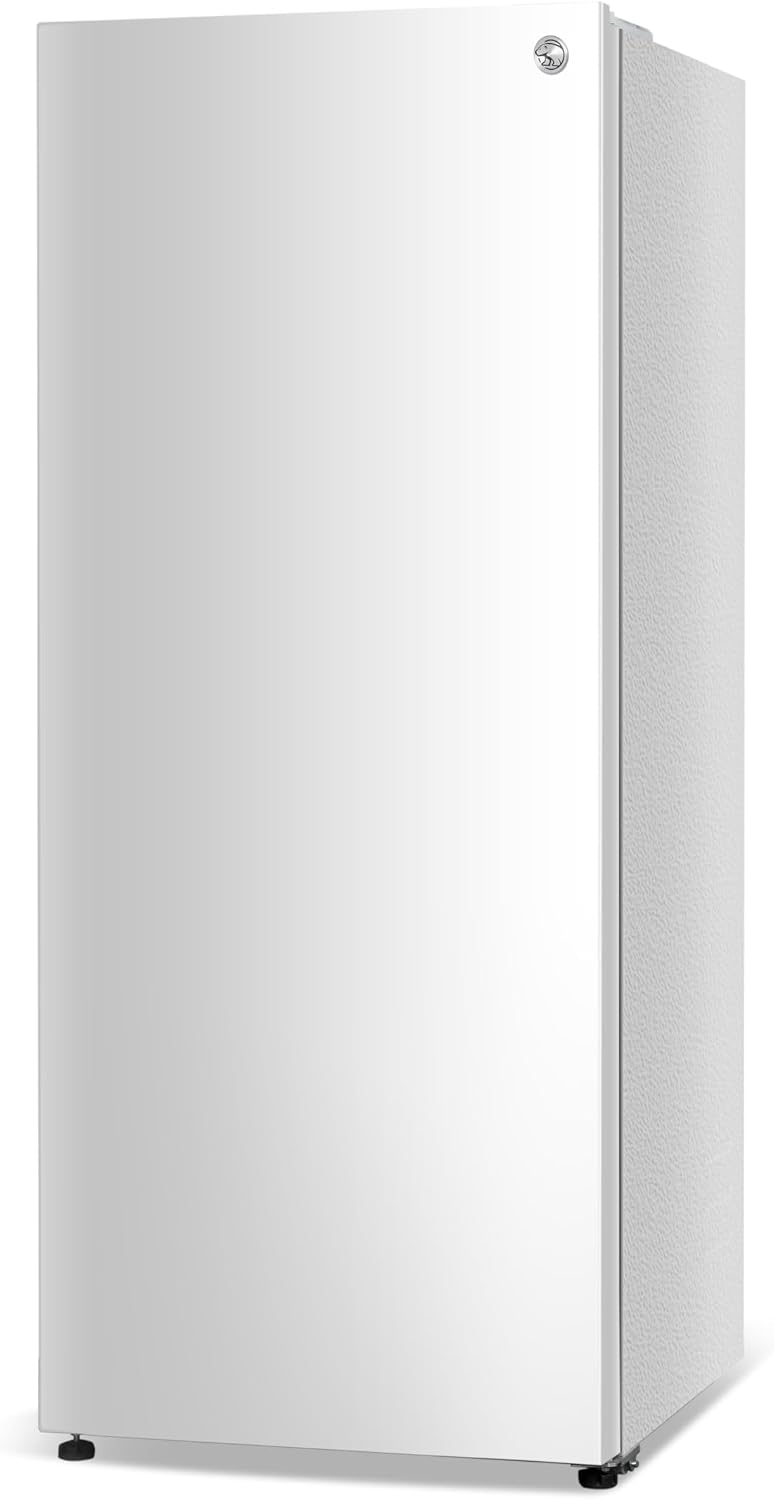 Commercial Cool 16.4 Cu. Ft. Convertible Freezer Refrigerator, Upright Fridge with Glass Shelves, Reversible Door, ENERGY STAR rated, Auto Defrost, CCUC1640GW, White