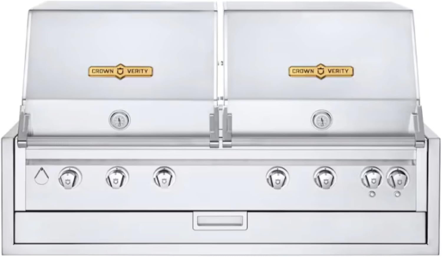 Windproof Covers 48 inch Heavy Duty Premium Grill Cover to fit Crown Verity Estate & Infinite Series Built-in Grill