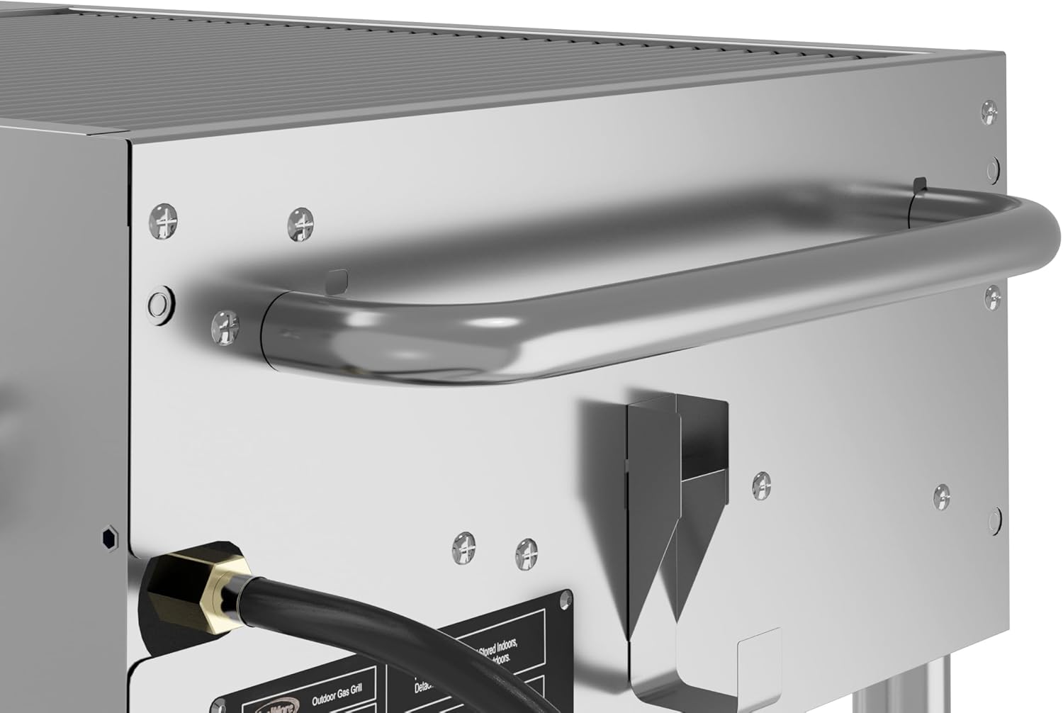 72 in. Commercial Mobile Outdoor Propane Gas Grill, ETL Listed in Stainless-Steel (KM-CGM-72)
