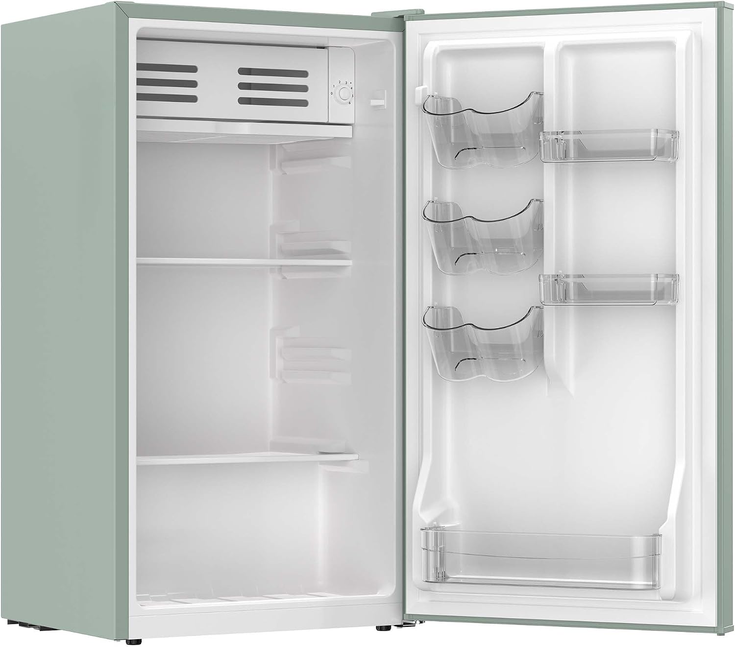 Frigidaire Refrigerator-Retro Mini Fridge Energy Saving-Adjustable Thermostat Control- Ideal for Dorm, Office, RV, Garage, Apartment 3.1 Cu Ft, GREEN
